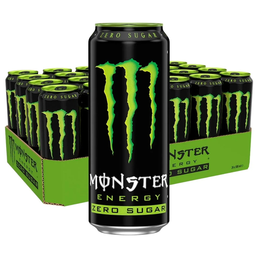 24 x Monster Energy 500 ml Green (Zero Sugar)